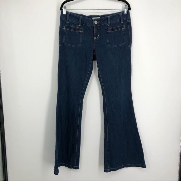 Aeropostale Carlie Super Flare Jeans Dark Wash Size 7/8 - Picture 1 of 10